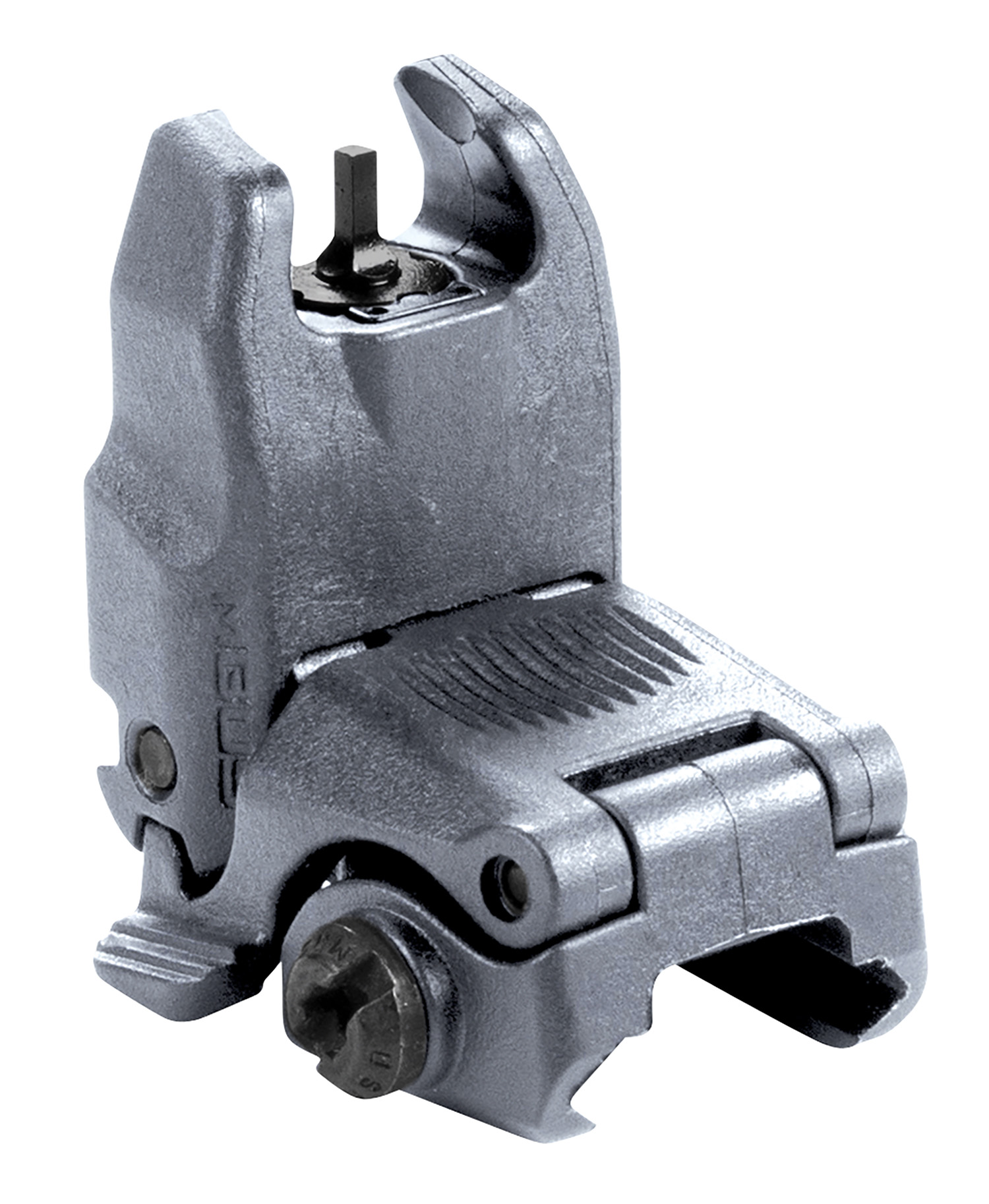 Magpul MAG247-GRY MBUS Sight Front Stealth Gray Polymer, Spring-Loaded Flip Up for AR15/ M16