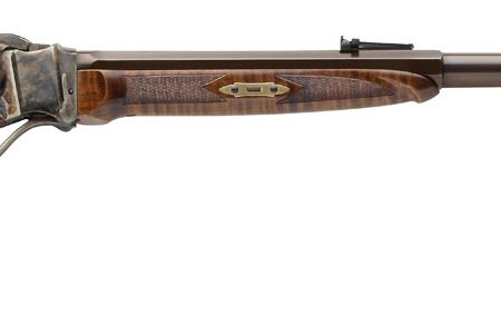 Davide Pedersoli 010S769457 1874 Old West 45-70 Gov 1rd 30" Blued Barrel, Color Case Hardened Steel Receiver, Walnut Wood Stock, Right Hand
