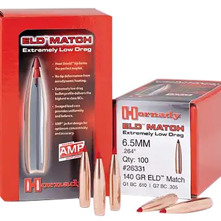 Hornady 33381 ELD Match  338 Cal .338 285 gr Extremely Low Drag Match 50 Per Box/ 15 Case