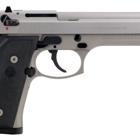 Beretta USA JS92F510CA 92FS Inox *CA Compliant Full Size 9mm Luger 10+1 4.90" Satin Stainless Barrel, Serrated Slide & Alloy Frame, Black Stippled Rubber Grips
