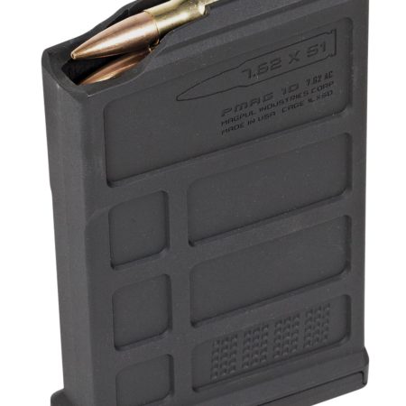 Magpul MAG579BLK PMAG  Black AICS 10rd 6.5 Creedmoor/308 Win/7mm-08 Rem/260 Rem/243 Win/7.62x51mm NATO for Short Bolt Action Rifles