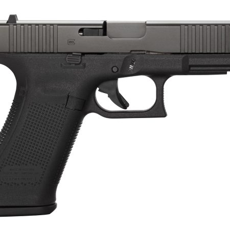 Glock PA455S203 G45 Gen5 Compact Frame 9mm Luger 17+1 4.02" Black GMB Barrel, Black nDLC Serrated Steel Slide, Black Polymer Frame w/Picatinny Rail, Interchangeable Backstrap Grip, Ambidextrous