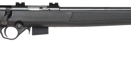 Mossberg 38191 817  Full Size 17 HMR 5+1 21" Blued Steel Barrel, Blued Drilled & Tapped Steel Receiver, Black Fixed Synthetic Stock, Right Hand