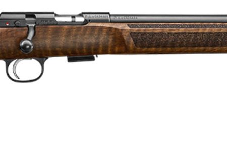 CZ-USA 02345 CZ 457 Varmint MTR Full Size 22 LR 5+1 20" Black Nitride 20.5 Barrel Black Nitride Steel Receiver Turkish Walnut Fixed Varmint-Style Stock Right Hand