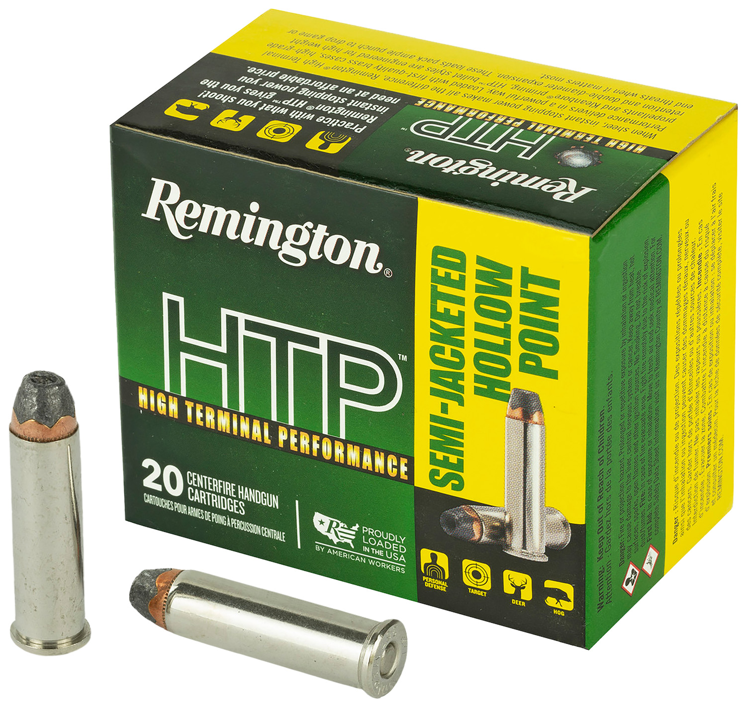 Remington Ammunition 22231 HTP 357Mag 158gr Semi Jacketed Hollow Point 20 Per Box/25 Case