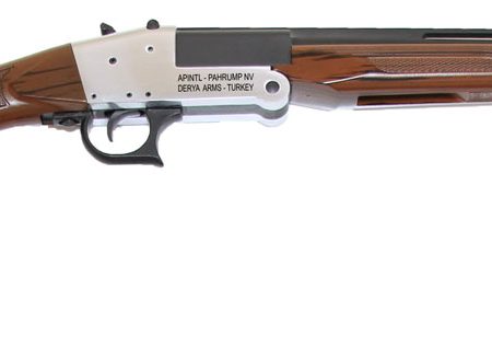 Rock Island TK104 Traditional Single Shot 410 Gauge with 20" Black Parkerized Barrel, 3" Chamber, 1rd Capacity, Silver Anodized Metal Finish & Woodgrain Finish Synthetic Stock Right Hand (Full Size)