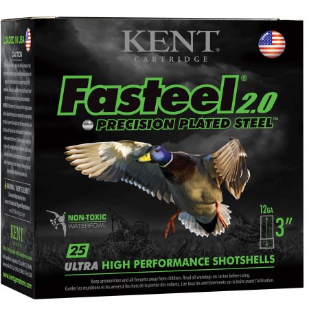 Kent Cartridge K123FS363 Fasteel 2.0  12 Gauge 3" 1 1/4 oz 3 Shot 25 Per Box/ 10 Case