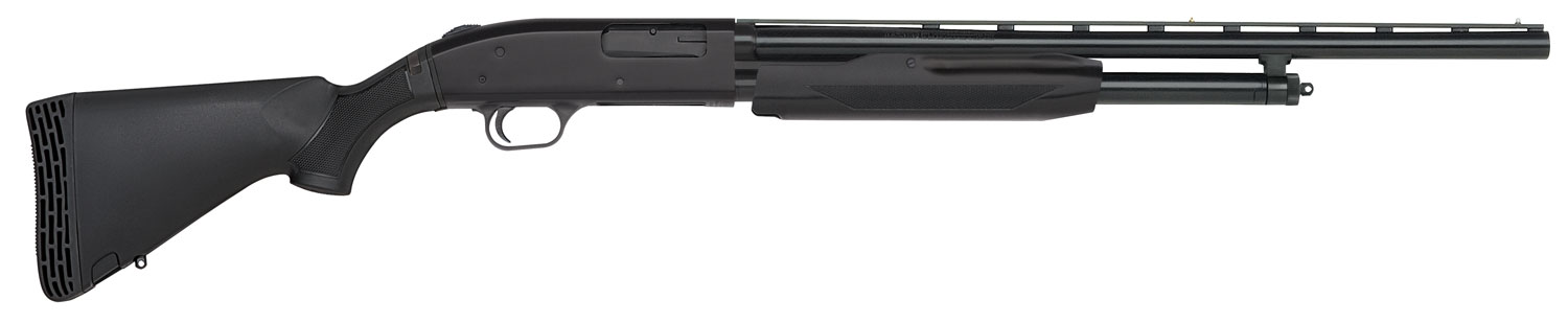 Mossberg 54334 500 FLEX All Purpose Bantam Youth 20 Gauge Pump 3" 5+1 22" Blued Vent Rib Barrel, Blued Steel Receiver, Flex Black Synthetic Stock, Right Hand