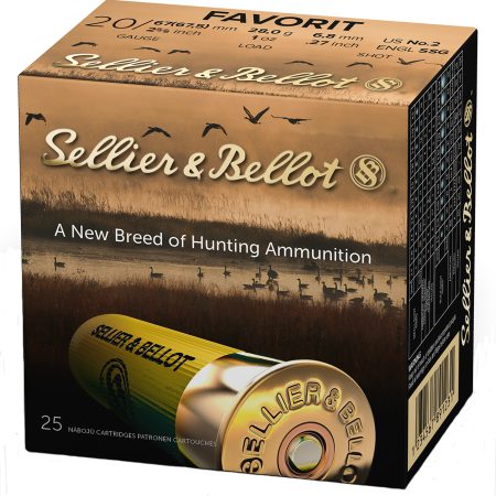 Sellier & Bellot SB20BSA Hunting  20Gauge 2.75" 12Pellets 1oz 2Shot 25 Box/10 Case