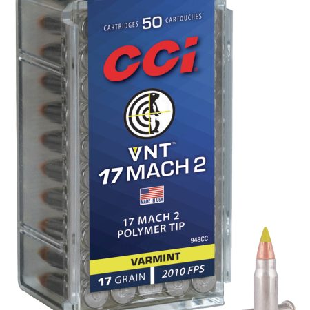 CCI 948CC VNT Rimfire 17Mach2 17gr Varmint Tipped 50 Per Box/100 Case