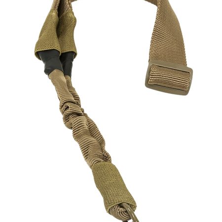 NcStar AARS1PT Single Point Sling  Tan Nylon 44"-60" OAL Adjustable Bungee