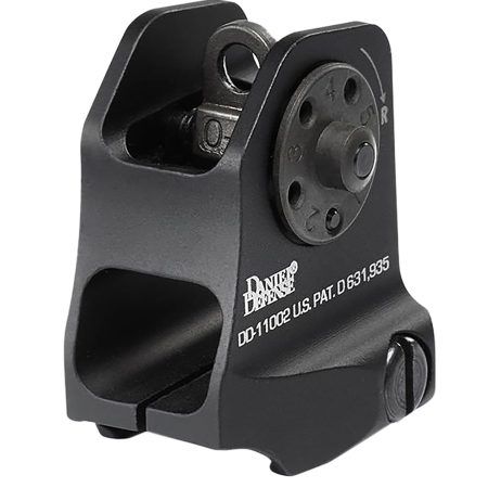 Daniel Defense 1906411002 A1.5 Fixed Rear Sight  Black Hardcoat Anodized Fixed Rear Sight