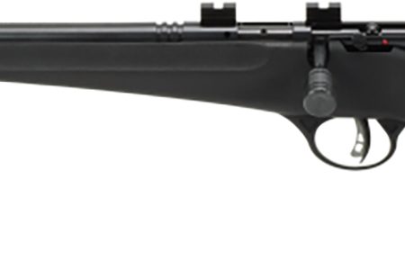 Savage Arms 13841 Rascal FLV-SR Youth 22 LR 1rd 16.12" Matte Blued Heavy Barrel, Matte Blued Carbon Steel Receiver, Black Synthetic Stock, Left Hand
