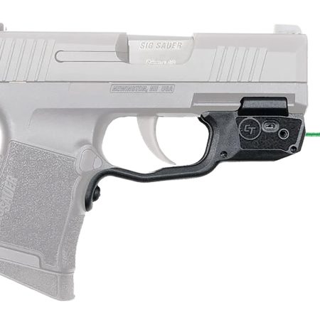 Crimson Trace 0181601 Laserguard  Fits Sig P365/P365XL/P365SAS, Green Laser Black Polymer Trigger Guard Mount