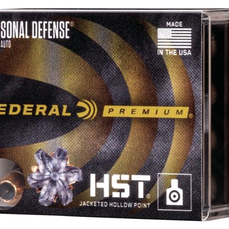Federal P10HST1S Premium Personal Defense 10mmAuto 200gr HST Jacketed Hollow Point 20 Per Box/10 Case
