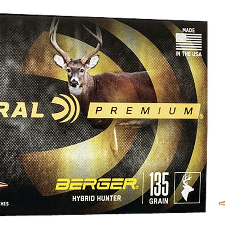 Federal P65CRDBCH1 Premium  6.5Creedmoor 135gr Berger Hybrid Hunter 20 Per Box/10 Case