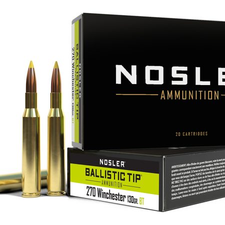 Nosler 40062 Ballistic Tip  270Win 130gr Spitzer Ballistic Tip 20 Per Box/10 Case
