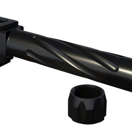 Rival Arms RA20G202A Precision  9mm Luger Compatible w/Glock 19 Gen3-4, 4.02" Fluted Threaded Black PVD Stainless Steel