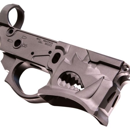 Sharps Bros SBLR02 Warthog Stripped Lower Multi-Caliber Black Anodized Finish 7075-T6 Aluminum Compatible w/Mil-Spec AR-15 Internal Parts