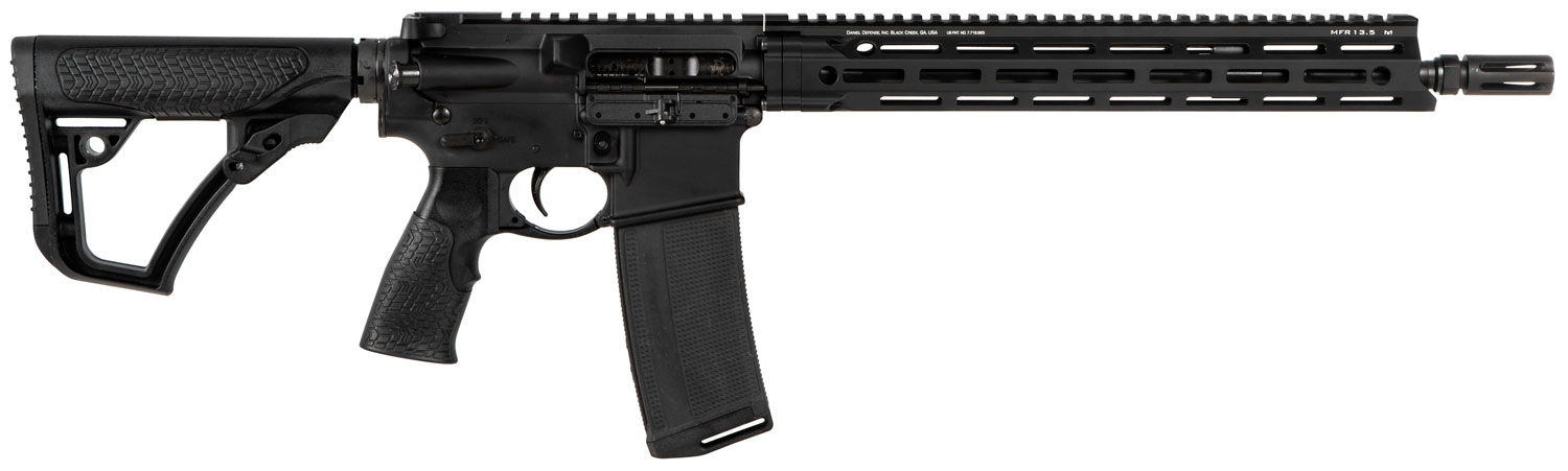 Daniel Defense 0212815049047 DDM4 V7 SLW 5.56x45mm NATO 30+1 14.50" Threaded Lightweight Profile Barrel, Black Hard Coat Anodized, 6 Position Stock w/SoftTouch Overmolding
