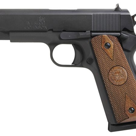 Iver Johnson Arms FALCON Falcon Commander 45 ACP 8+1 4.25" Black Steel Barrel, Matte Blued Serrated Steel Slide, Blued Steel Frame, Checkered Double Diamond Walnut Grip