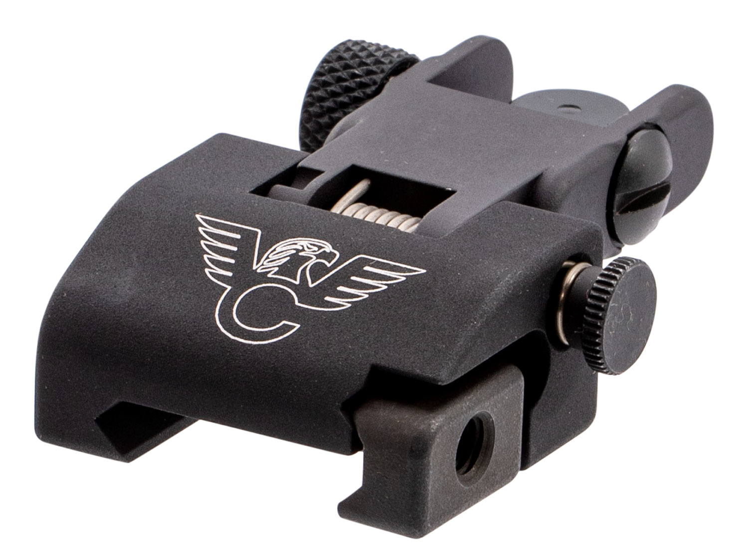 Wilson Combat TRQDSR Rear Sight Black Flip-Up for AR-15