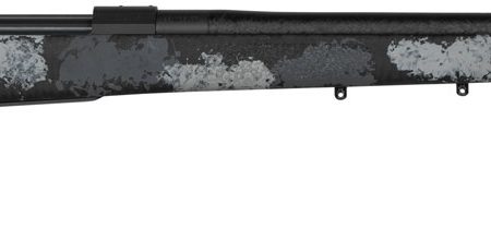 Nosler 44148 M48 Long-Range Carbon 28 Nosler 3+1 26" Carbon Fiber Wrapped Barrel, Sniper Gray Cerakote Metal Finish, Elite Midnight Camo Manners MCS-T Elite Tac Stock