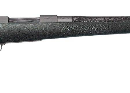 Nosler 47048 M48 Mountain Carbon 6mm Creedmoor 4+1 24" Carbon Fiber Wrapped Barrel, Tungsten Gray Cerakote Metal Finish, Granite Green Mountain Hunter Stock