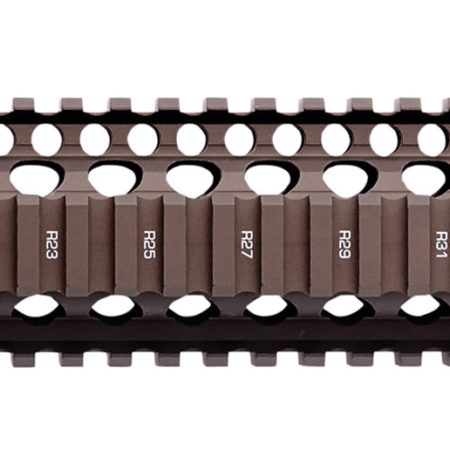 Daniel Defense 0100408020011 MK18 RIS II Handguard 9.55" 2-Piece, Free-Floating Style Made of 6061-T6 Aluminum with Flat Dark Earth Anodized Finish & Picatinny Rail for AR-15