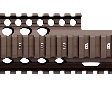 Daniel Defense 0100408030 M4A1 FSP RIS II Handguard 12.25" 2-Piece, Free-Floating Style Made of 6061-T6 Aluminum with Flat Dark Earth Anodized Finish & Picatinny Rail for AR-15