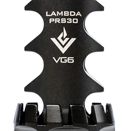 VG6 Precision APVG100029AR1 LAMBDA  Black Nitride 17-4 Stainless Steel with 5/8"-24 tpi & 2.95" OAL for Multi-Caliber M5 Platform (30 Cal-300 Win Mag Compatible)