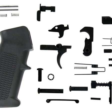 TacFire LPK01USA AR-15 Parts Kit  AR-Platform Black A2 Grip Black