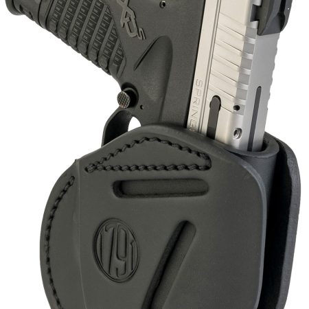 1791 Gunleather 3WH4SBLA 3-Way  IWB/OWB Size 04 Stealth Black Leather Belt Loop Fits Walther PPS Fits Taurus G2C Fits Springfield XD/XDS Ambidextrous Hand