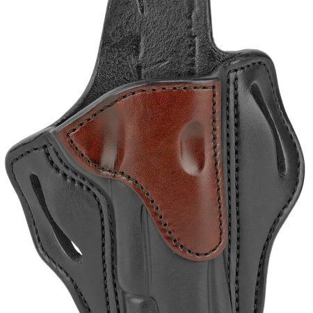 1791 Gunleather BH1BLBR BH1  OWB 01 Brown on Black Leather Belt Slide Fits 4-5" 1911