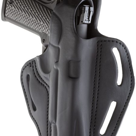 1791 Gunleather BHX1CLSBLR BHX  OWB Size 01 Stealth Black Leather Belt Slide Fits 4"-5" 1911 Right Hand