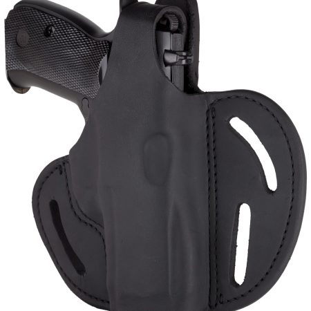 1791 Gunleather BHX3SBLR BHX  OWB Size 03 Stealth Black Leather Belt Slide Compatible w/Glock/S&W M&P Shield Right Hand