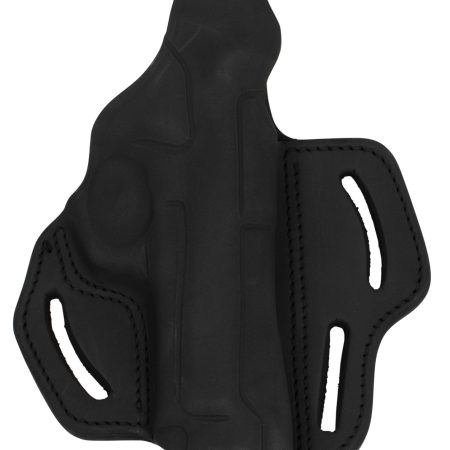 1791 Gunleather BHX4SBLR BHX  OWB 04 Stealth Black Leather Belt Slide Fits Beretta 92/CZ 75/P-10