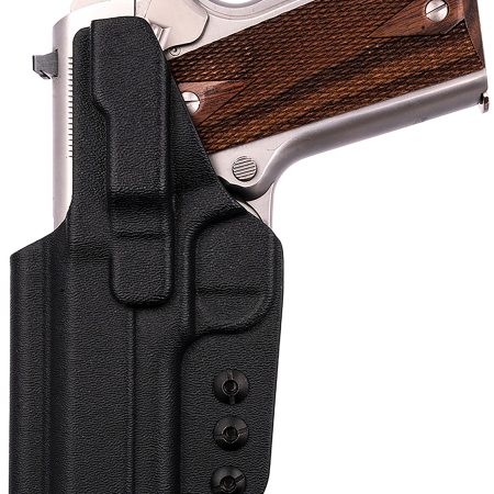 1791 Gunleather TACIWB1911BLKR Tactical Kydex  IWB Black Kydex Belt Clip Fits 1911 Government