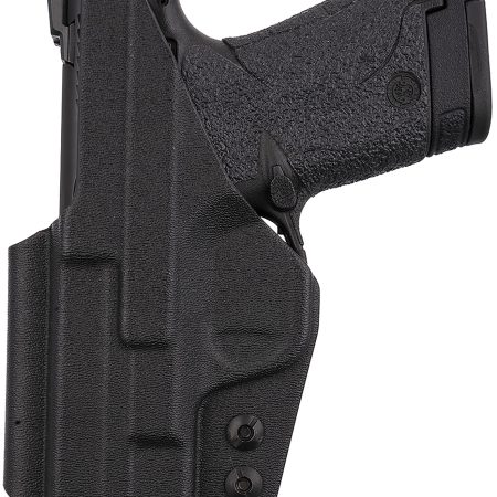 1791 Gunleather TACIWBSHIELDBLKR Tactical Kydex  IWB Black Kydex Belt Clip Fits S&W Shield