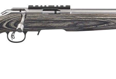 Ruger 8367 American Rimfire Target Full Size 22 LR 10+1 18" Satin Stainless Threaded Bull Barrel, Satin Stainless Scope Rail Receiver, Black Laminate Fixed Stock, Right Hand