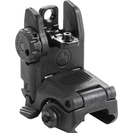 Magpul MAG248-BLK MBUS Sight Rear  Black Folding for AR-15/M16