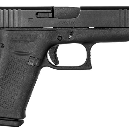 Glock PA4850201 G48 Gen5 Slim Compact 9mm Luger 10+1 4.17" Black GMB Barrel, Black nDLC Serrated Slide, Black Polymer Frame w/Beavertail, Black Textured Polymer Grip