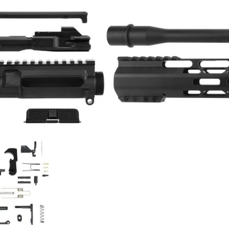 TacFire SSRK9MM16LPK AR Build Kit Rifle 9mm Luger AR-15 Black Nitride Steel 1/2"-36 tpi *Sports South Exclusive.