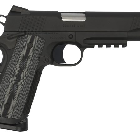 Colt Mfg O1082RGCCU CCU Rail Government 9mm Luger 9+1 5" National Match Barrel, Matte Black DLC Serrated Stainless Steel Slide & Frame w/Picatinny Rail, Black Scalloped G10 Grip, Ambidextrous