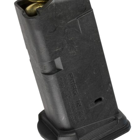 Magpul MAG674BLK PMAG GL9 12rd 9mm Luger Compatible w/Glock 26 Black Polymer