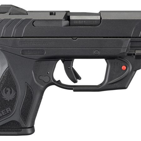 Ruger 3830 Security-9 Compact 9mm Luger  3.42" Barrel 10+1, Black Nylon Grip Frame With Picatinny Acc. Rail, Black Oxide Steel Slide, Manual Safety, Includes Viridian Red Laser