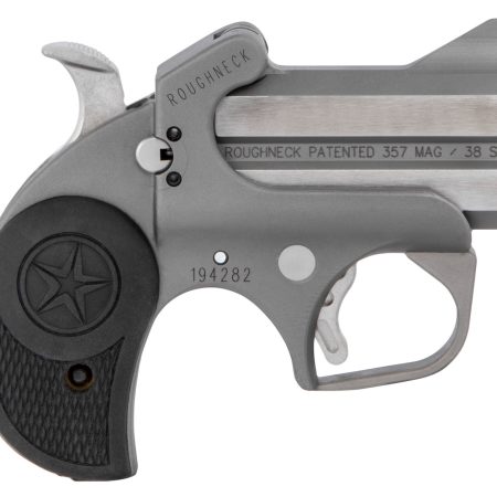 Bond Arms BARN Roughneck  38 Special/357 Mag 2rd Shot 2.50" Stainless Steel Barrel/Black Rubber Grips