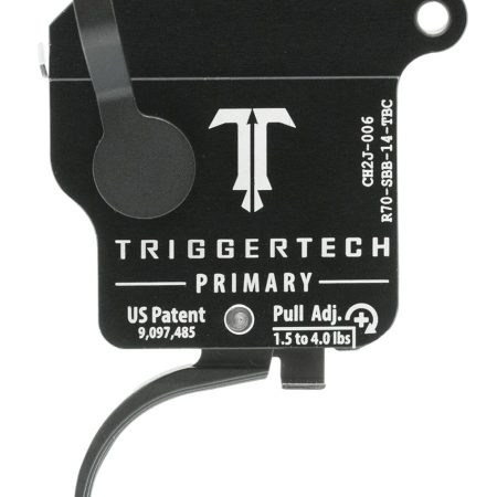 TriggerTech R70SBB14TBC Primary  Single-Stage Traditional Curved Trigger with 1.50-4 lbs Draw Weight for Remington 700 Right
