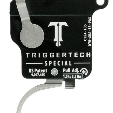 TriggerTech R70SBS13TBC Special  Single-Stage Traditional Curved Trigger with 1-3.50 lbs Draw Weight for Remington 700 Right
