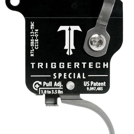 TriggerTech R7LSBS13TBC Special  Single-Stage Traditional Curved Trigger with 1-3.50 lbs Draw Weight for Remington 700 Left